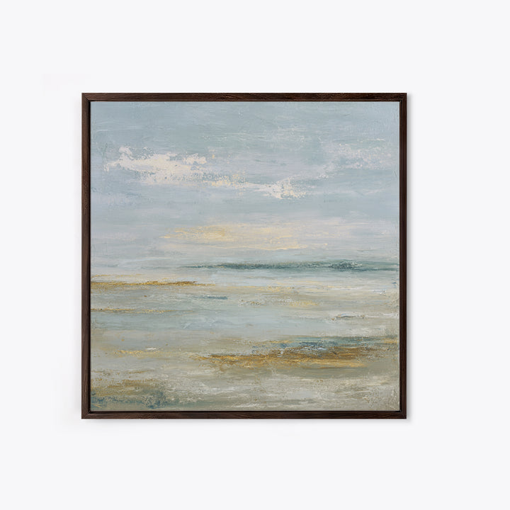 Large Neutral Landscape Framed Canvas Print, Medical Office Art, Textured Painting, Office Decor, Oil Painting, Calm, MOA-1x1-88