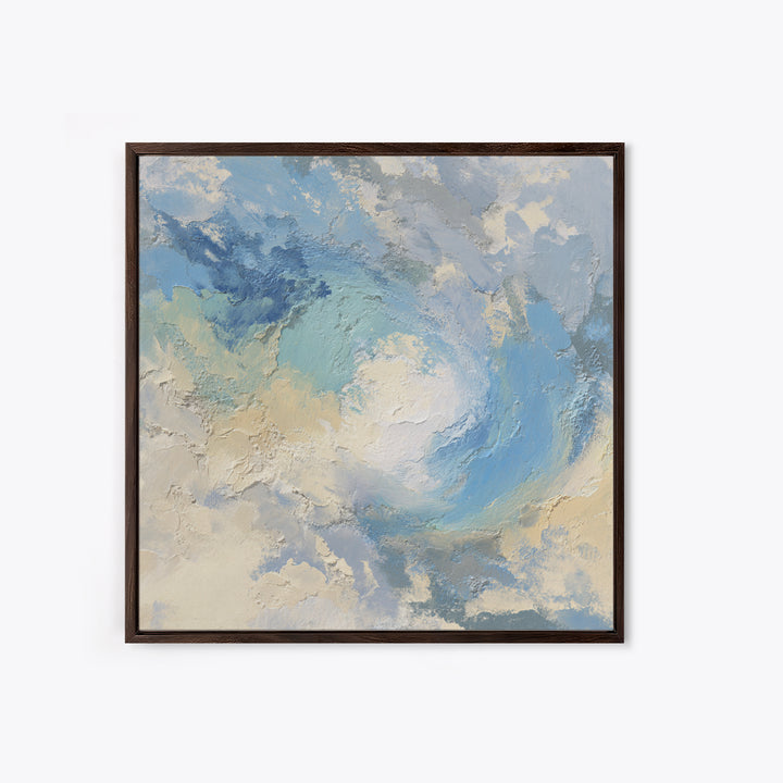 Calming Blue Abstract Canvas Print, Medical Office Art, Wall Art, Office Decor, Fine Art, Calm, Printable Card, Medical Art, MOA-1x1-97
