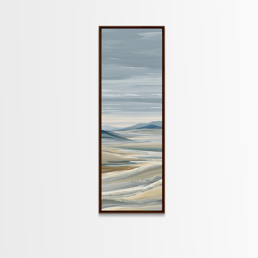 Large Neutral Landscape Canvas Print, Medical Office Art, Healthcare Wall Art, Office Decor, Oil Painting, Calm, Gallery Decor, MOA-1x3-100