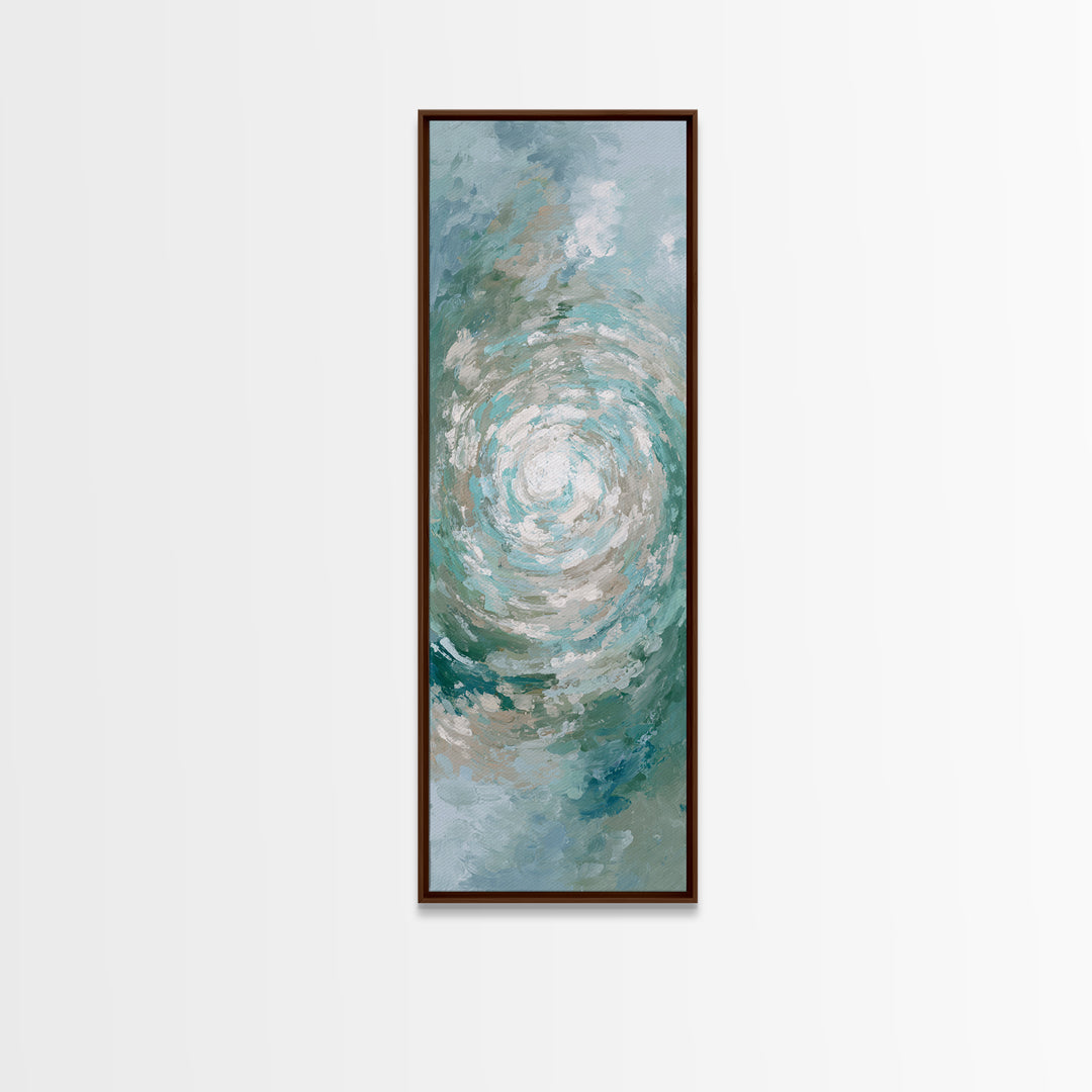Abstract Healing Spiral Canvas Print, Medical Office Art, Office Decor, Abstract Art, Calm, Anatomy Wall Art, MOA-1x3-27