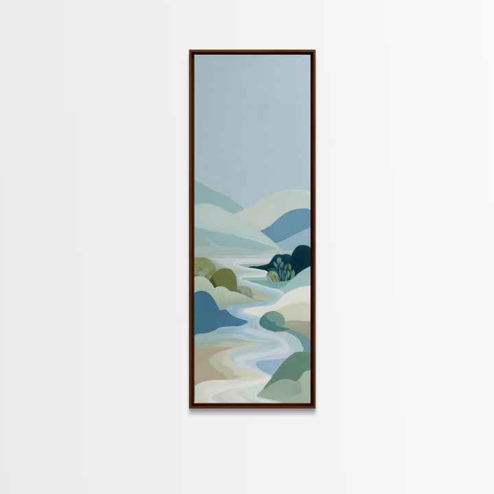 Simple Line Figure Framed Canvas Print, Medical Office Art, Heart Anatomy Print, Office Decor, Oil Painting, Calm, MOA-1x3-30