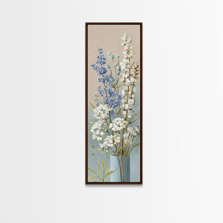 Lavender Botanical Still Life Canvas Print, Medical Office Art, Dental Office Decor, Office Decor, Oil Painting, Calm, MOA-1x3-33