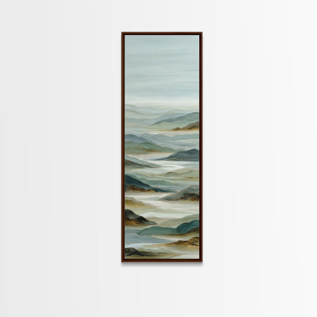 Large Neutral Landscape Framed Canvas Print, Medical Office Art, Fine Art Print, Office Decor, Oil Painting, Calm, Wall Decor, MOA-1x3-4