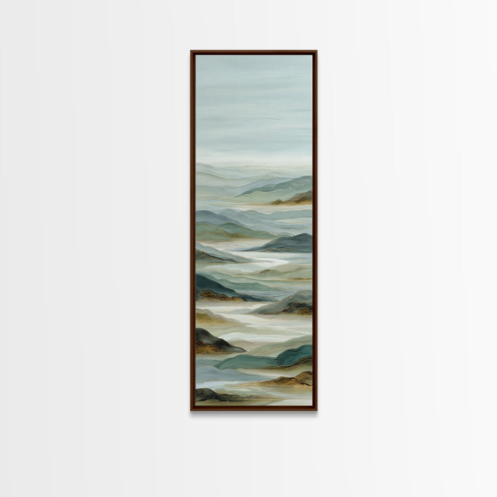 Large Neutral Landscape Framed Canvas Print, Medical Office Art, Fine Art Print, Office Decor, Oil Painting, Calm, Wall Decor, MOA-1x3-4