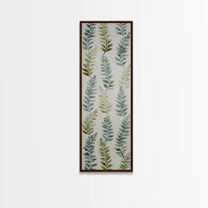 Minimal Green Fern Specimen Canvas Print, Medical Office Art, Contemporary Art, Office Decor, Fine Art, Calm, Animal Art, MOA-1x3-44
