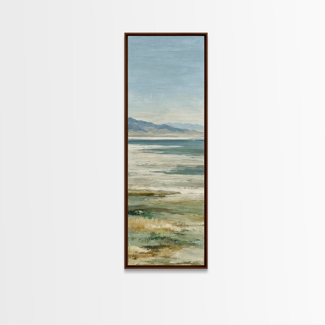 Large Neutral Landscape Framed Canvas Print, Medical Office Art, Home Decor, Office Decor, Fine Art, Calm, Medical Art, MOA-1x3-52