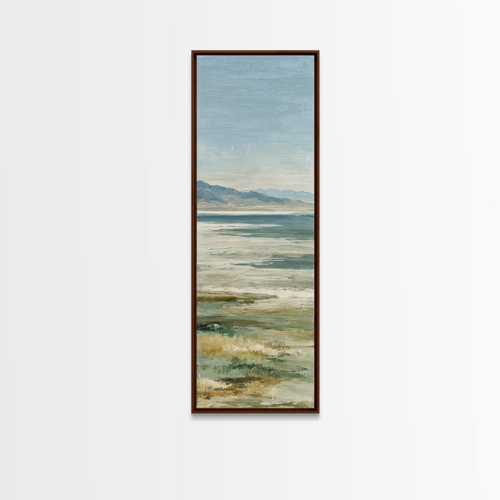 Large Neutral Landscape Framed Canvas Print, Medical Office Art, Home Decor, Office Decor, Fine Art, Calm, Medical Art, MOA-1x3-52