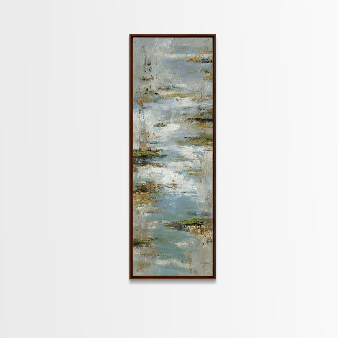 Simple Line Figure Framed Canvas Print, Medical Office Art, Heart Anatomy Print, Office Decor, Oil Painting, Calm, MOA-1x3-54