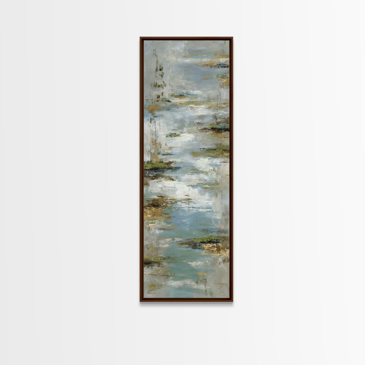 Simple Line Figure Framed Canvas Print, Medical Office Art, Heart Anatomy Print, Office Decor, Oil Painting, Calm, MOA-1x3-54