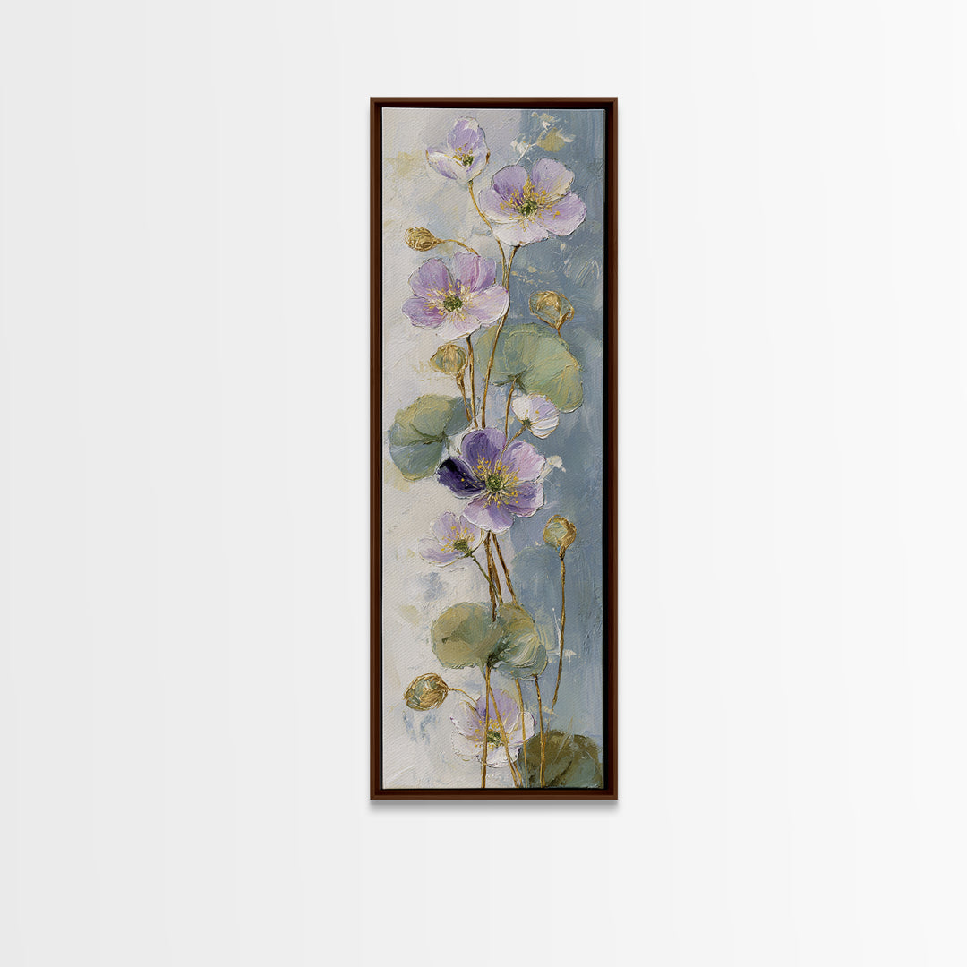 Lavender Botanical Still Life Canvas Print, Medical Office Art, Fine Art Print, Office Decor, Fine Art, Calm, Wall Decor, MOA-1x3-57