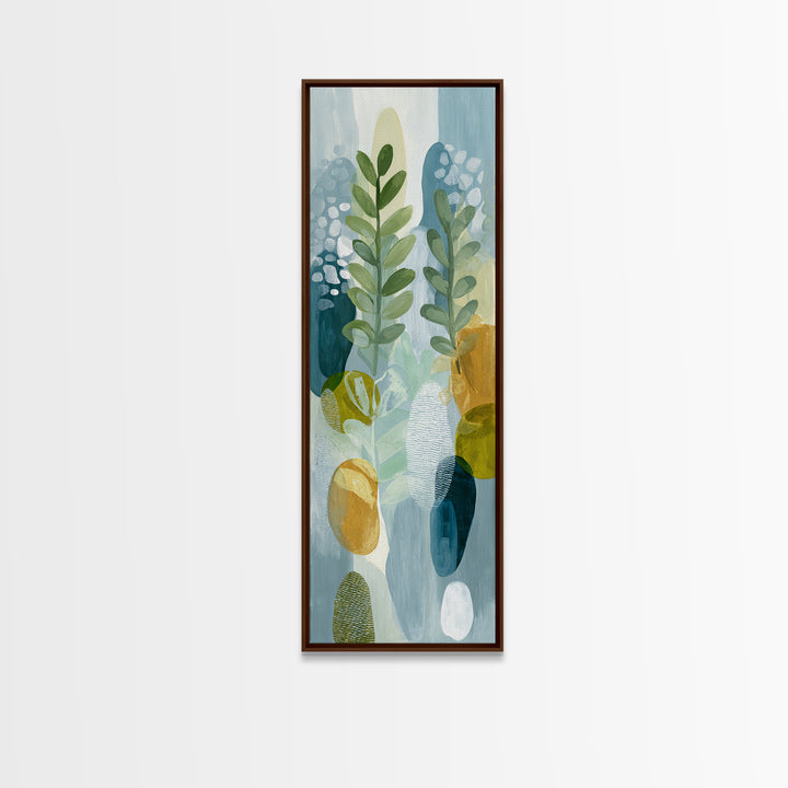 Fresh Citrus and Leaves for Bright Optimism Canvas Print, Medical Office Art, Digital Art, Office Decor, Abstract Art, Calm, MOA-1x3-60