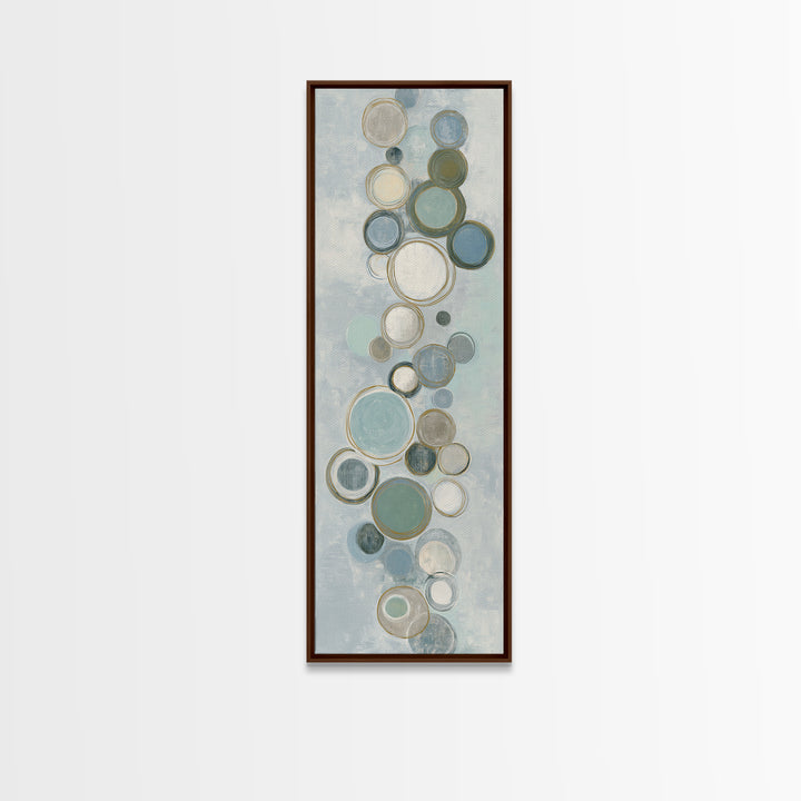 Abstract Cells and Circles as Soothing Pattern Canvas Print, Medical Office Art, Office Decor, Abstract Art, Calm, MOA-1x3-65