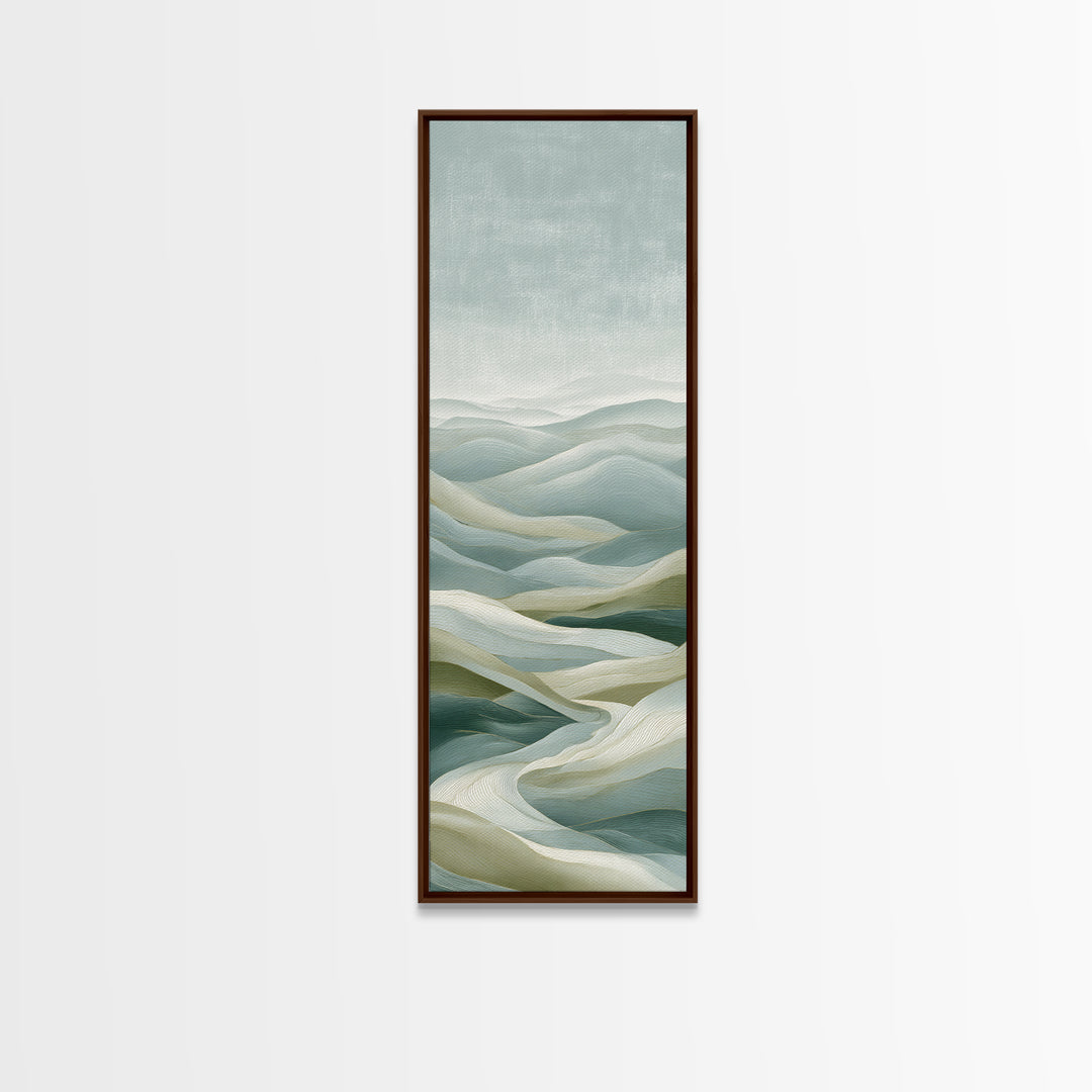 Clean Geometric Composition Framed Canvas Print, Medical Office Art, Science Art, Office Decor, Abstract Art, Calm, MOA-1x3-70