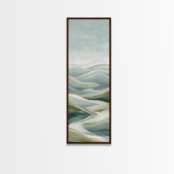 Clean Geometric Composition Framed Canvas Print, Medical Office Art, Science Art, Office Decor, Abstract Art, Calm, MOA-1x3-70