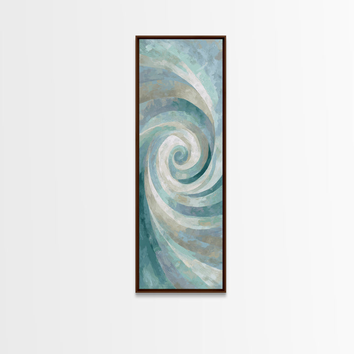Abstract Healing Spiral Framed Canvas Print, Medical Office Art, Educational Poster, Office Decor, Calm, Fine Art Print, MOA-1x3-75