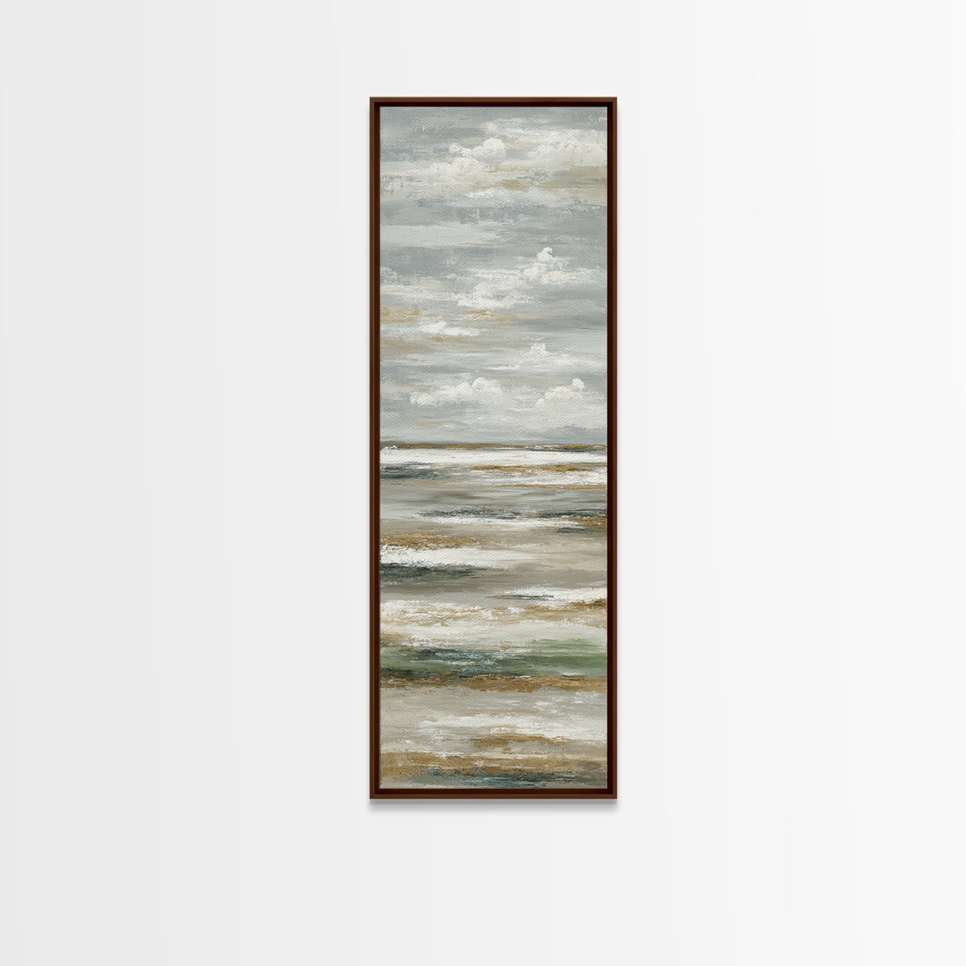 Large Neutral Landscape Framed Canvas Print, Medical Office Art, Printable Card, Office Decor, Fine Art, Calm, School Nurse Art, MOA-1x3-76