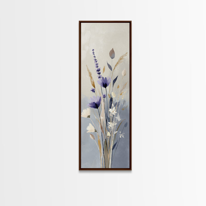 Lavender Botanical Still Life Canvas Print, Medical Office Art, Printable Card, Office Decor, Fine Art, Calm, School Nurse Art, MOA-1x3-81