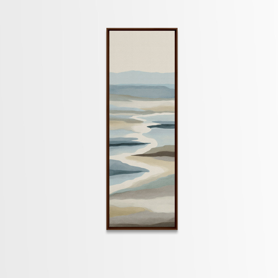 Peaceful Ocean Horizon Canvas Print, Medical Office Art, Medical Decor, Office Decor, Calm, Science Art, Neuroscience Art, MOA-1x3-88