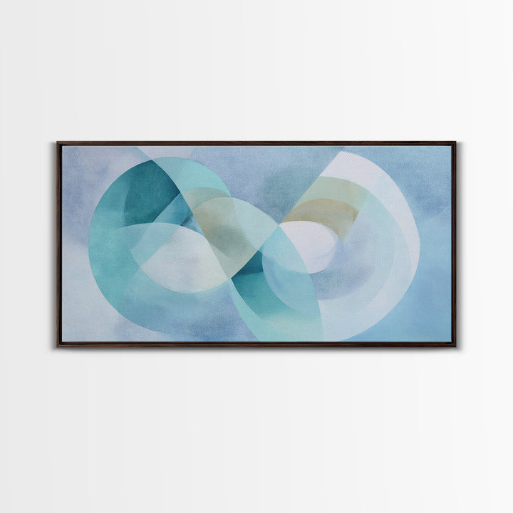 Abstract Healing Spiral Framed Canvas Print, Medical Office Art, Healthcare Wall Art, Office Decor, Abstract Art, Calm, MOA-2x1-11