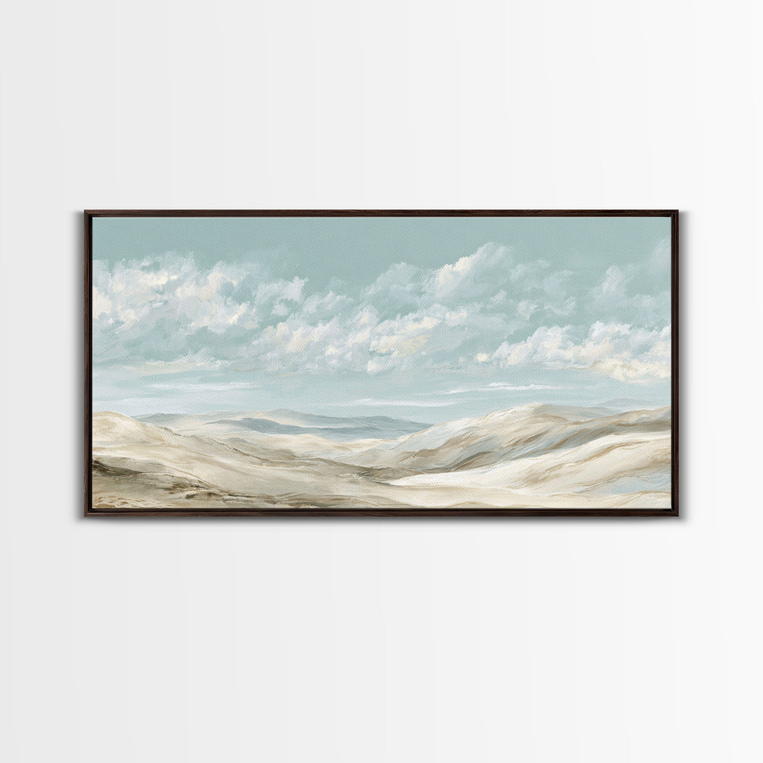 Large Neutral Landscape Framed Canvas Print, Medical Office Art, Art Print, Office Decor, Fine Art, Calm, Printable Art, MOA-2x1-12