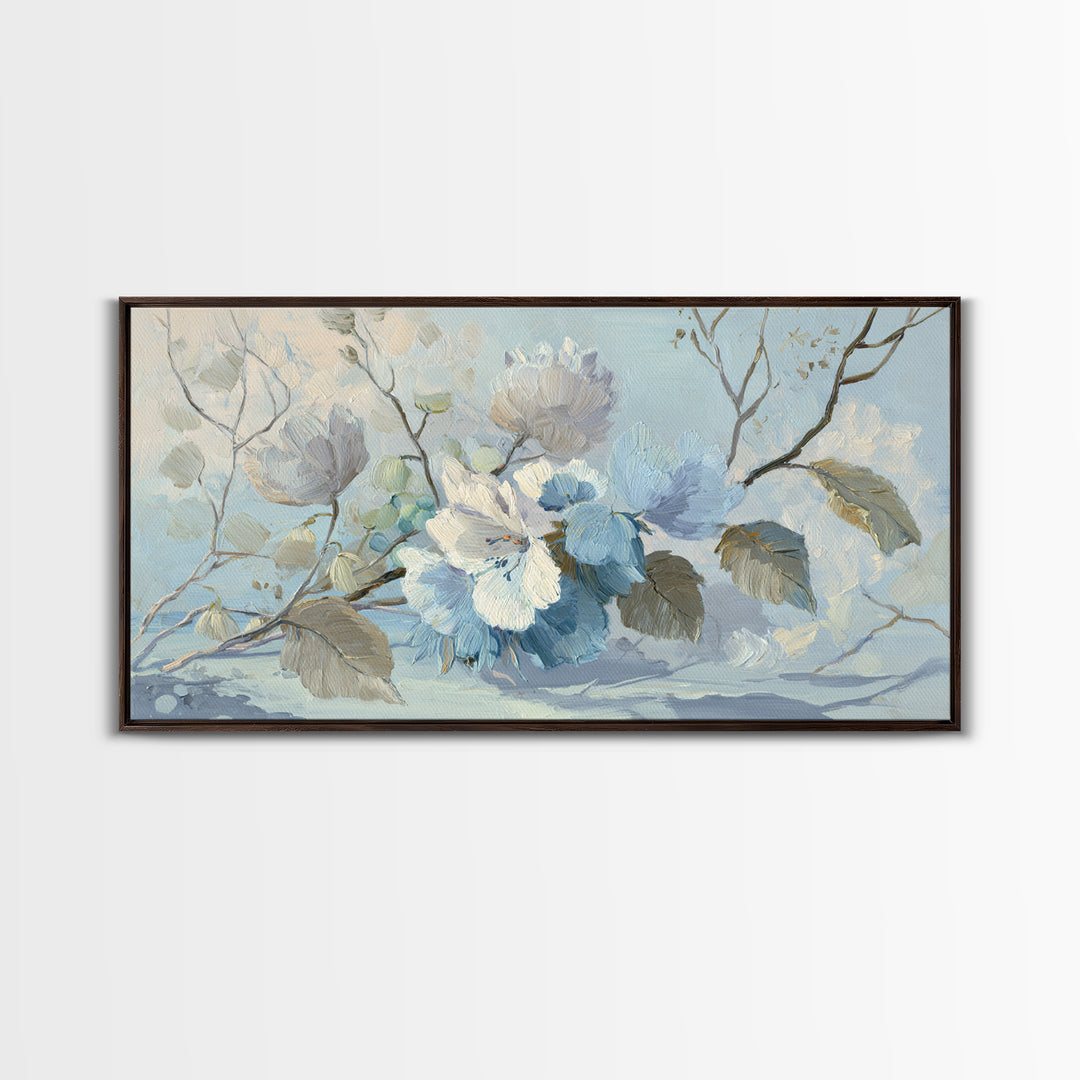 Lavender Botanical Still Life Canvas Print, Medical Office Art, Contemporary Art, Office Decor, Fine Art, Calm, Animal Art, MOA-2x1-17