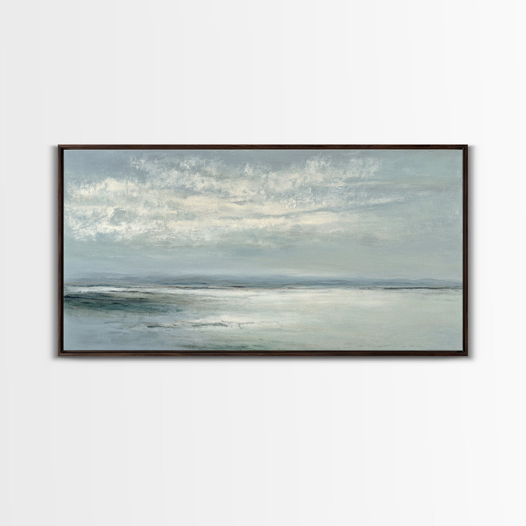 Large Neutral Landscape Canvas Print, Medical Office Art, Wall Art, Office Decor, Watercolor Art, Calm, Printable Card, MOA-2x1-36