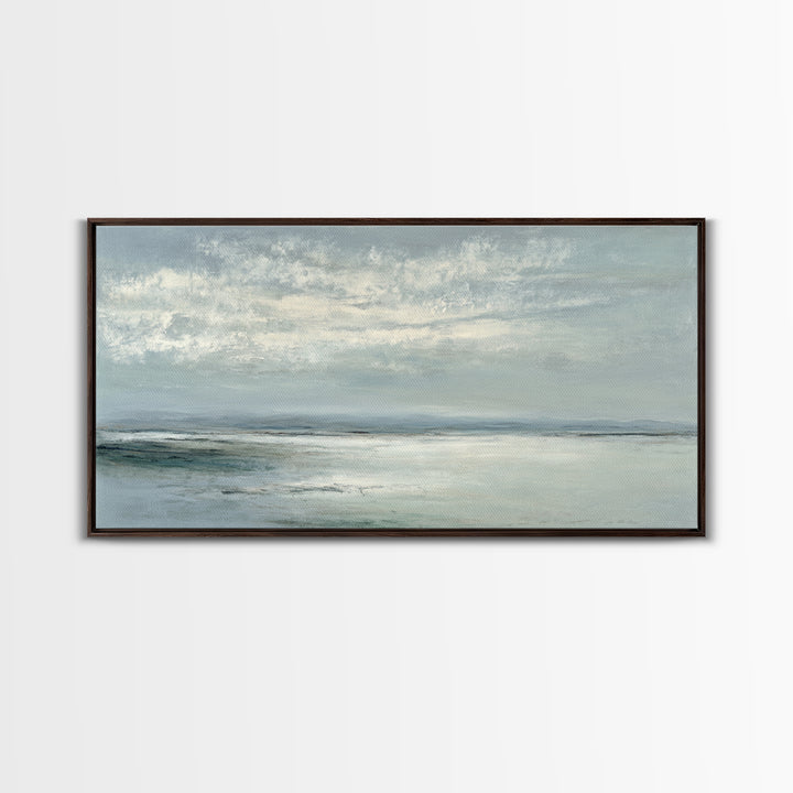 Large Neutral Landscape Canvas Print, Medical Office Art, Wall Art, Office Decor, Watercolor Art, Calm, Printable Card, MOA-2x1-36