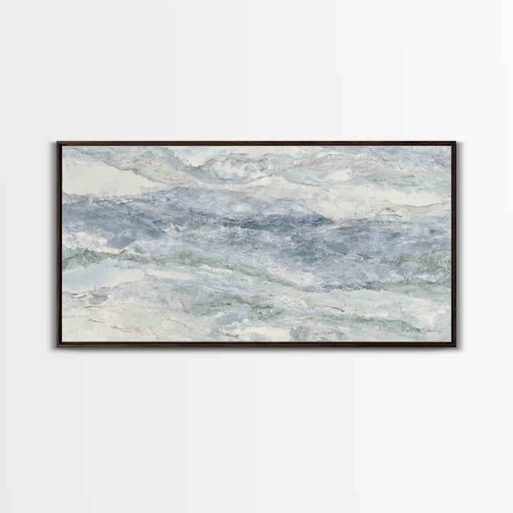Subtle Marble Texture Canvas Print, Medical Office Art, Printable Wall Art, Office Decor, Oil Painting, Calm, Anatomy Wall Art, MOA-2x1-39