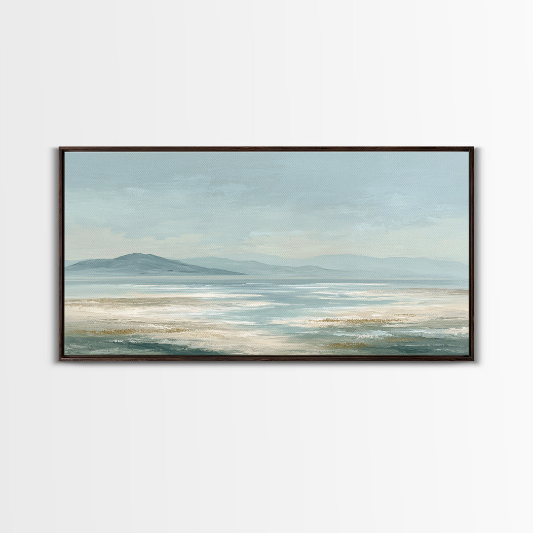 Peaceful Ocean Horizon Canvas Print, Medical Office Art, Digital Art, Office Decor, Calm, Medical Decor, Anatomy Wall Art, MOA-2x1-48
