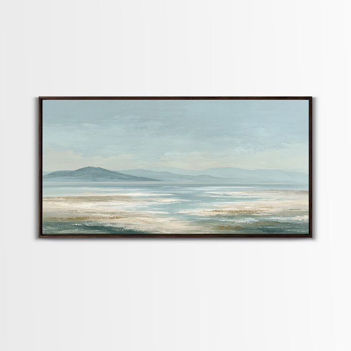 Peaceful Ocean Horizon Canvas Print, Medical Office Art, Digital Art, Office Decor, Calm, Medical Decor, Anatomy Wall Art, MOA-2x1-48
