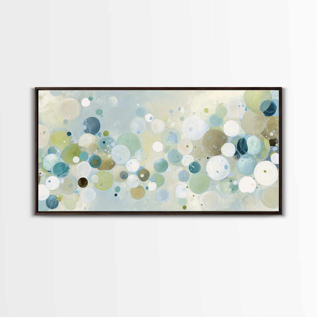Abstract Cells and Circles as Soothing Pattern Canvas Print, Medical Office Art, Printable Art, Office Decor, Abstract Art, MOA-2x1-49