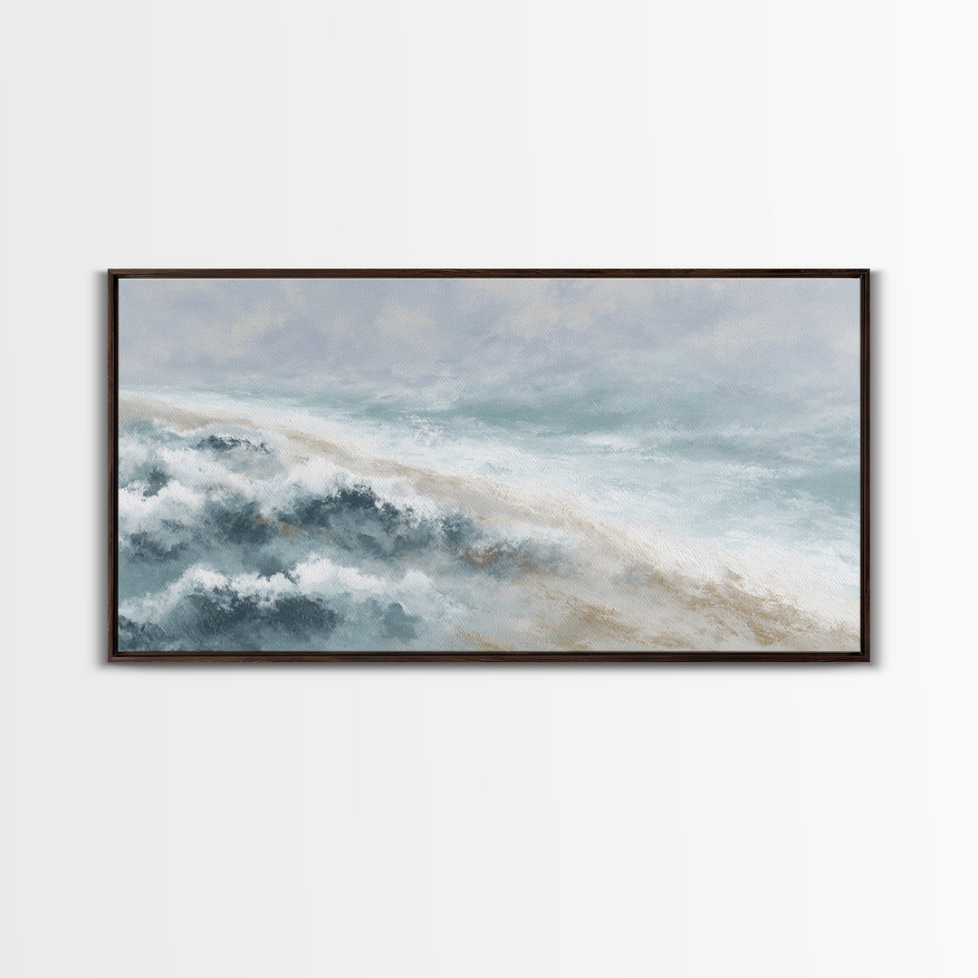 Subtle Marble Texture Canvas Print, Medical Office Art, Medical Decor, Office Decor, Calm, Science Art, Neuroscience Art, MOA-2x1-63