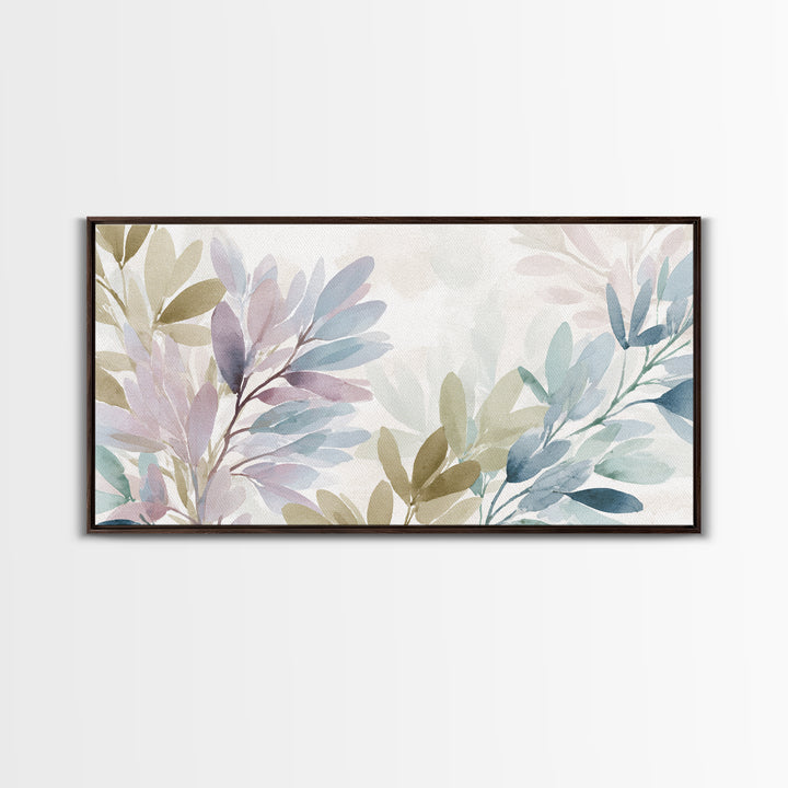 Lavender Botanical Still Life Framed Canvas Print, Medical Office Art, Office Decor, Calm, Brain Poster, Healthcare Wall Art, MOA-2x1-65