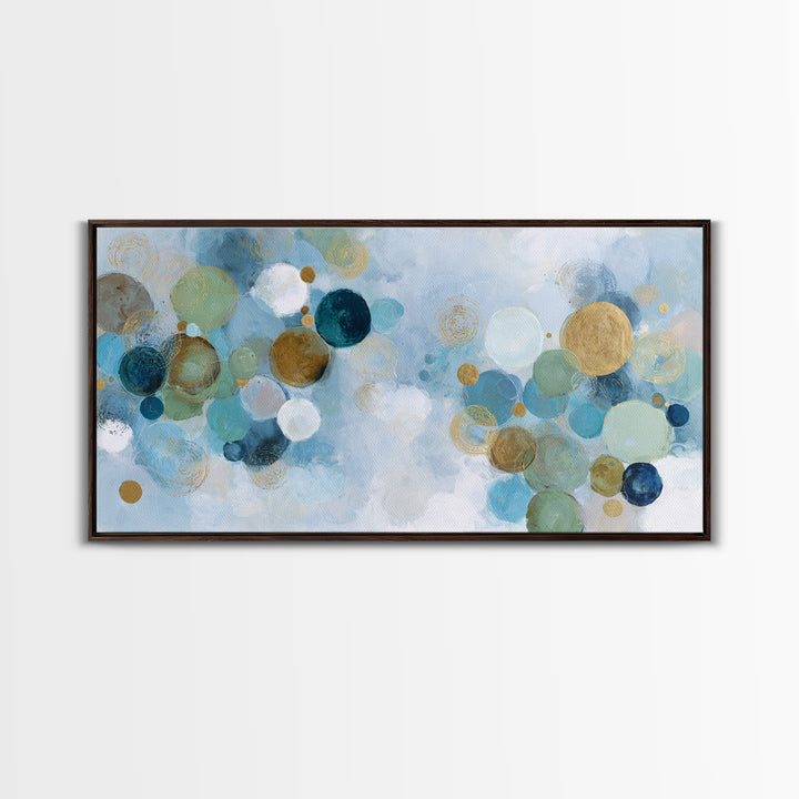 Abstract Cells and Circles as Soothing Pattern Canvas Print, Medical Office Art, Printable Art, Office Decor, Abstract Art, MOA-2x1-73