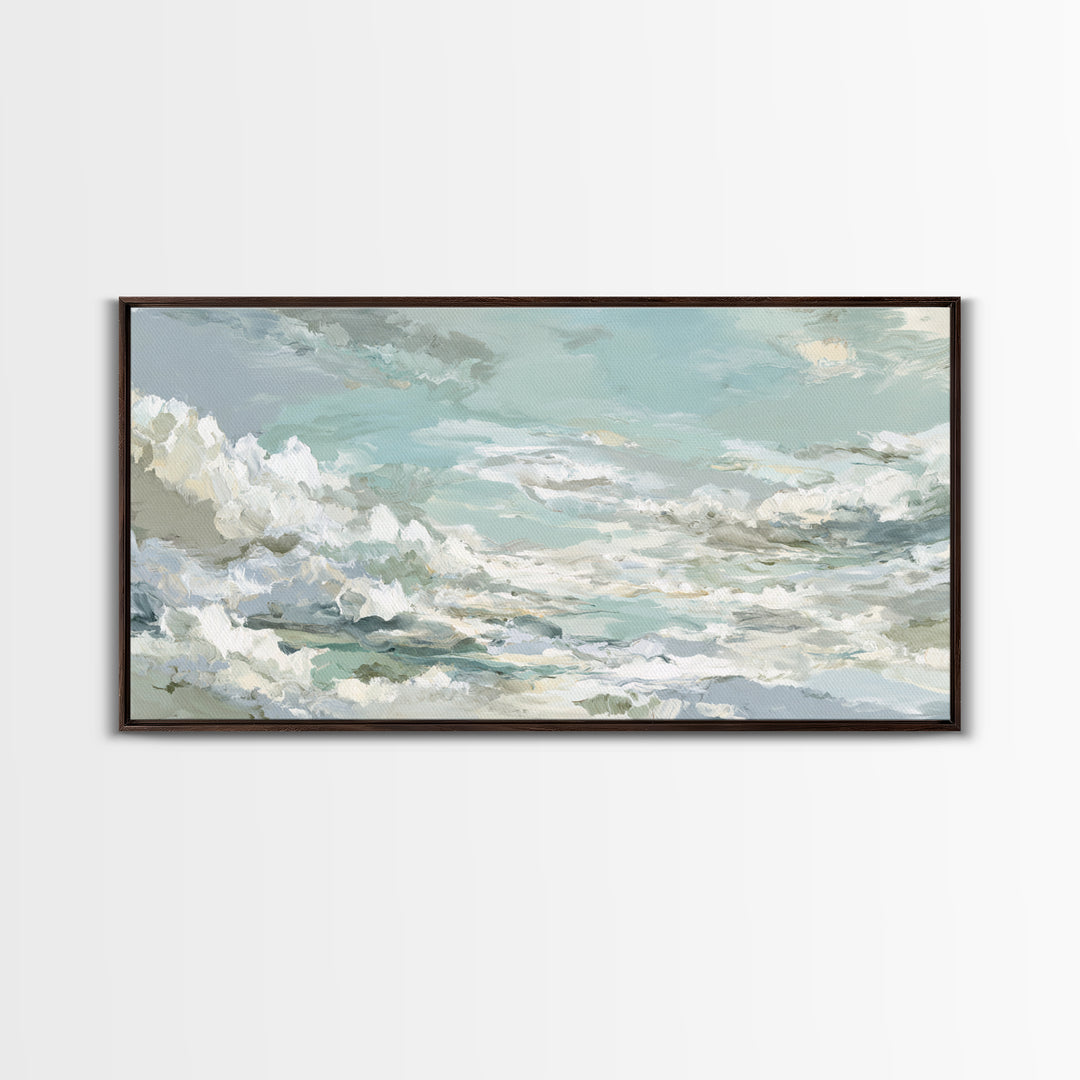 Sky and Cloud Scene Canvas Print, Medical Office Art, Medical Student Gift, Office Decor, Oil Painting, Calm, Anatomy Poster, MOA-2x1-77