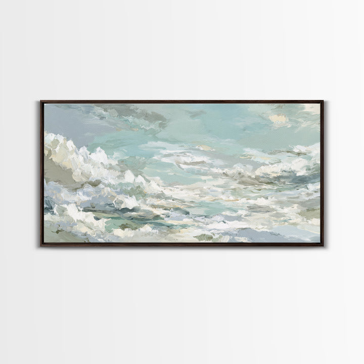 Sky and Cloud Scene Canvas Print, Medical Office Art, Medical Student Gift, Office Decor, Oil Painting, Calm, Anatomy Poster, MOA-2x1-77