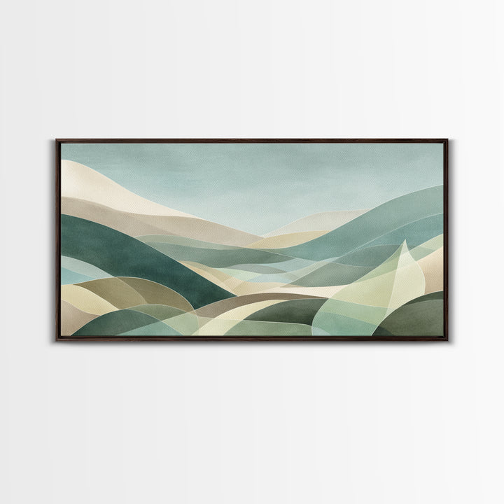 Clean Geometric Composition Canvas Print, Medical Office Art, Contemporary Art, Office Decor, Abstract Art, Calm, Animal Art, MOA-2x1-78