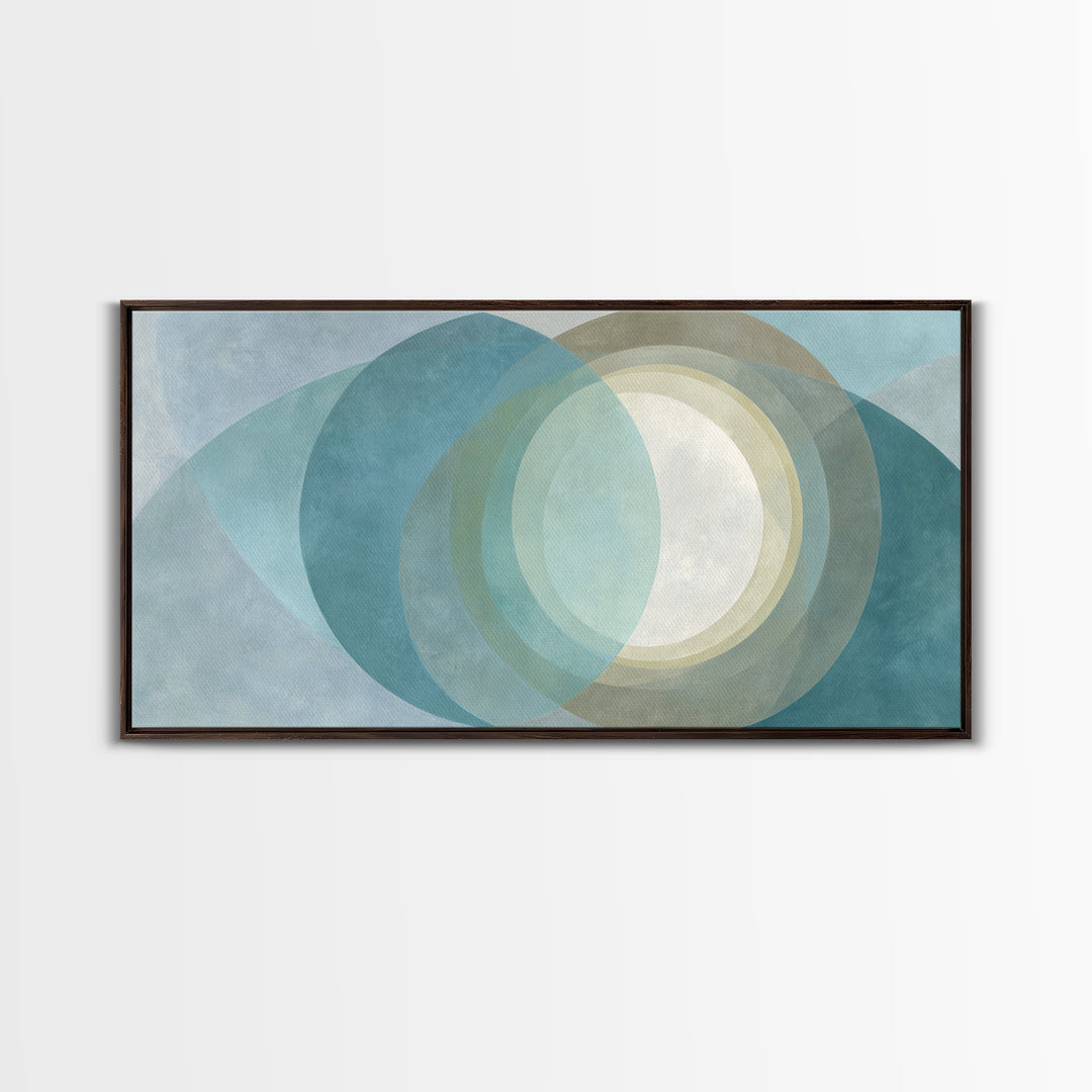 Abstract Healing Spiral Framed Canvas Print, Medical Office Art, Contemporary Art, Office Decor, Fine Art, Calm, Animal Art, MOA-2x1-83