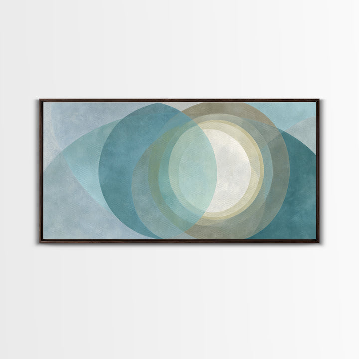 Abstract Healing Spiral Framed Canvas Print, Medical Office Art, Contemporary Art, Office Decor, Fine Art, Calm, Animal Art, MOA-2x1-83