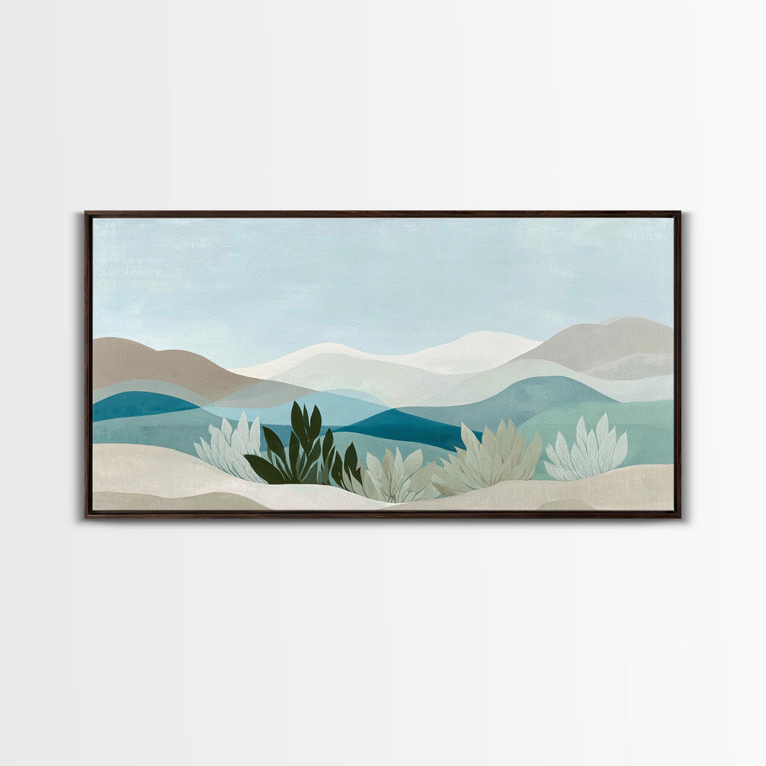 Simple Line Figure Framed Canvas Print, Medical Office Art, Home Decor, Office Decor, Calm, Medical Art, Medical Office Decor, MOA-2x1-86