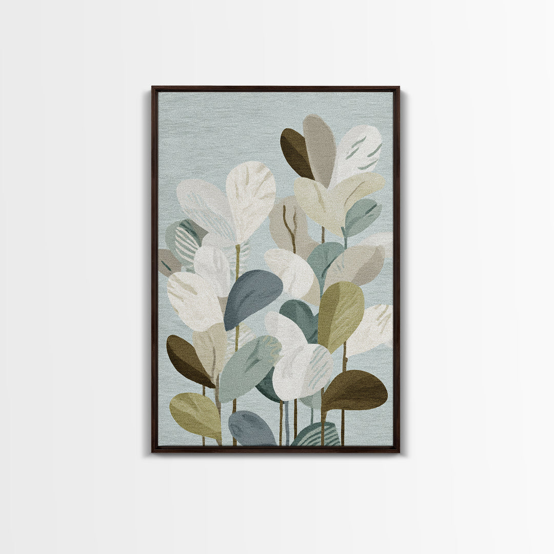 Clean Geometric Composition Framed Canvas Print, Medical Office Art, Room Decor, Office Decor, Abstract Art, Calm, MOA-2x3-18