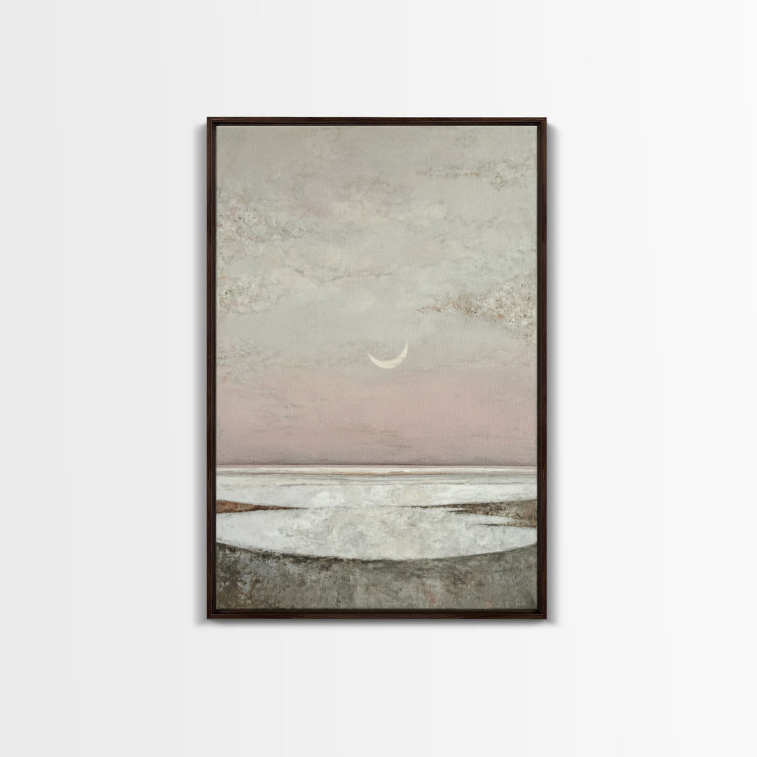 Peaceful Ocean Horizon Framed Canvas Print, Medical Office Art, Wall Art, Office Decor, Fine Art, Calm, Printable Card, MOA-2x3-60