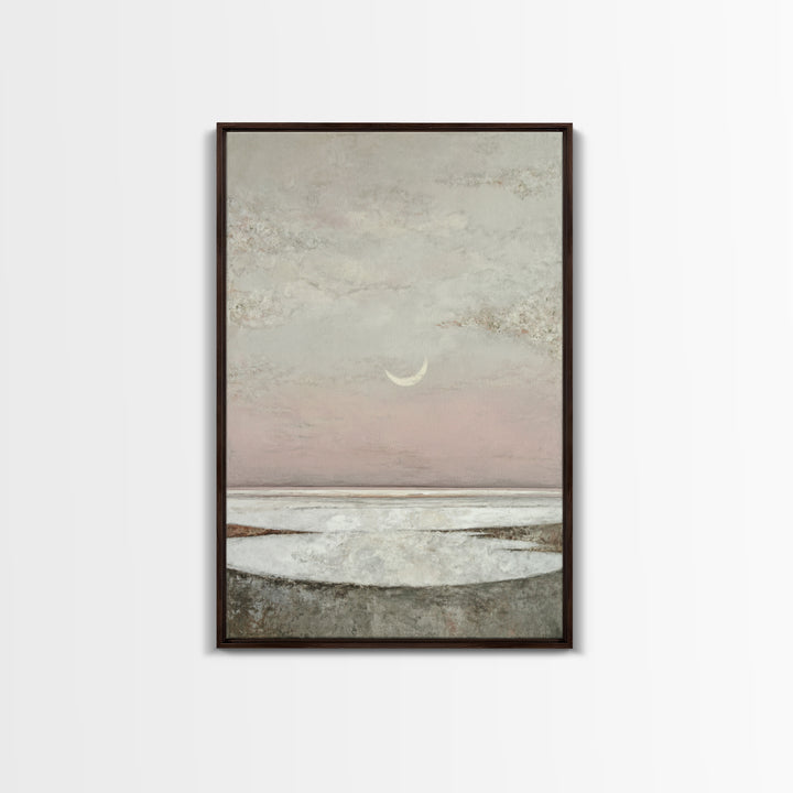 Peaceful Ocean Horizon Framed Canvas Print, Medical Office Art, Wall Art, Office Decor, Fine Art, Calm, Printable Card, MOA-2x3-60