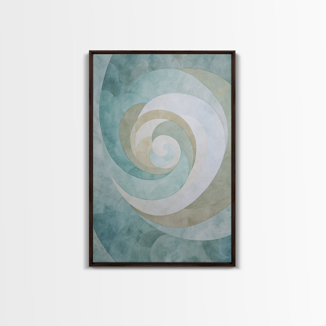Abstract Healing Spiral Canvas Print, Medical Office Art, Digital Wall Art, Office Decor, Fine Art, Calm, Healthcare Wall Art, MOA-2x3-71