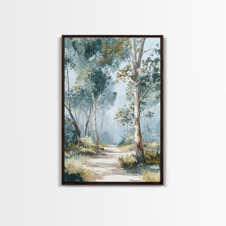 Gentle Forest Path Framed Canvas Print, Medical Office Art, Animal Art, Office Decor, Fine Art, Calm, Heart Anatomy Print, MOA-2x3-73