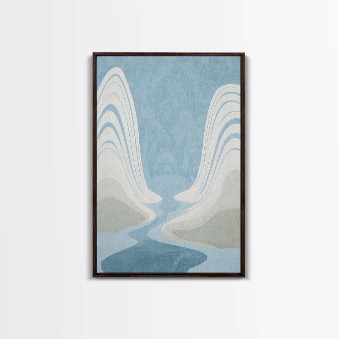 Simple Line Figure Framed Canvas Print, Medical Office Art, Digital Art, Office Decor, Fine Art, Calm, Medical Decor, MOA-2x3-74
