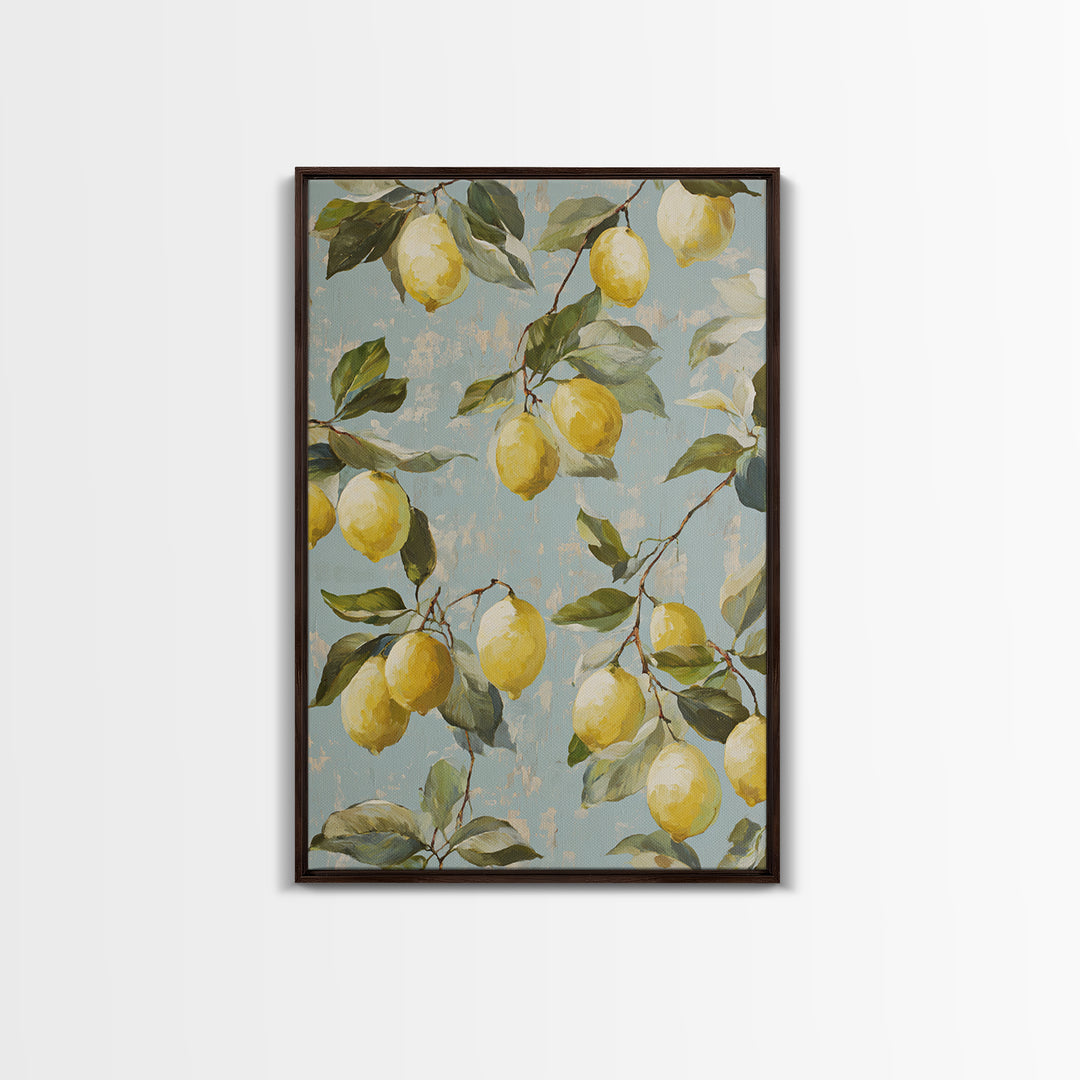 Fresh Citrus and Leaves for Bright Optimism Canvas Print, Medical Office Art, Office Decor, Calm, Medical Wall Art, MOA-2x3-80