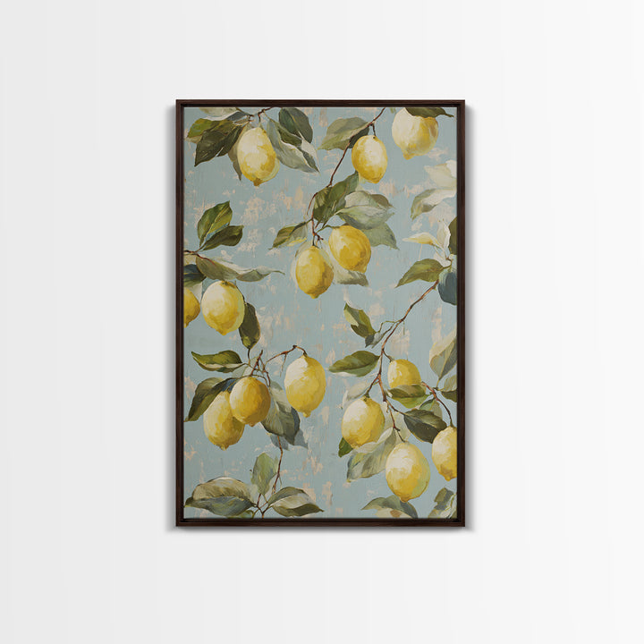 Fresh Citrus and Leaves for Bright Optimism Canvas Print, Medical Office Art, Office Decor, Calm, Medical Wall Art, MOA-2x3-80