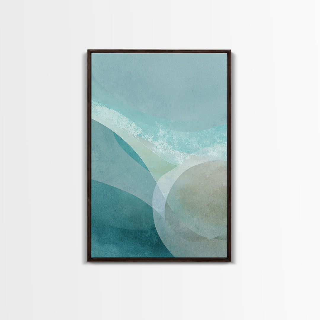 Calming Blue Abstract Canvas Print, Medical Office Art, Wall Decor, Office Decor, Abstract Art, Calm, Medical Office Decor, MOA-2x3-9