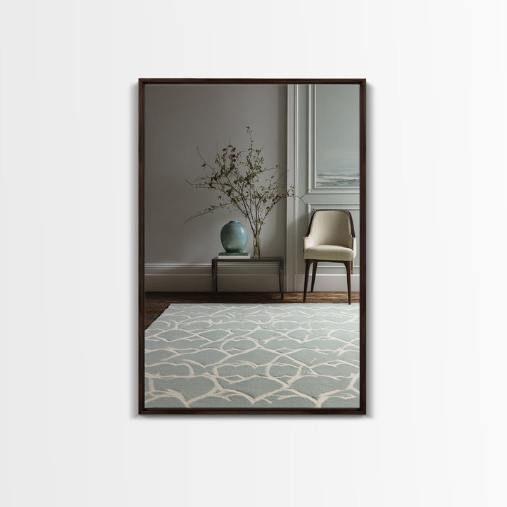 Clean Geometric Composition Framed Canvas Print, Medical Office Art, Printable Art, Office Decor, Calm, Medical Wall Art, MOA-2x3-90